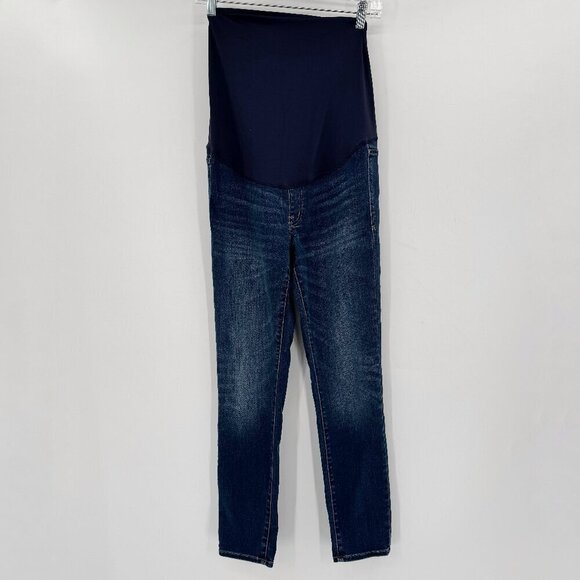 Madewell Maternity Over The Belly Denim Stretch Skinny Mommy Ankle 27 Jeans - Picture 2 of 8